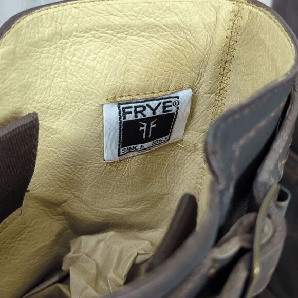 Frye Women’s 9B Western Genuine Leather 3 Strap Heeled Boots Made in Mexico - Picture 10 of 16